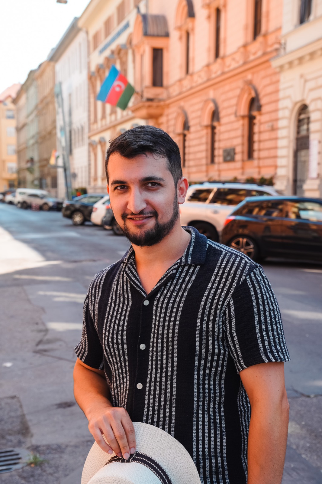 Budapest along the river at dusk